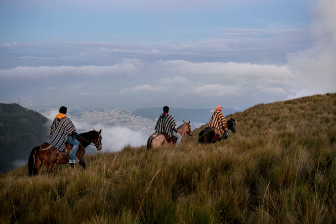 Locals ride 3,500ft above Quito